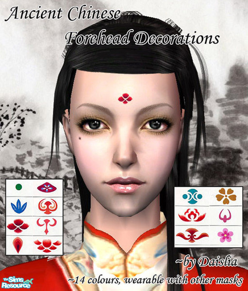 Daislia's Ancient Chinese Forehead Decoration