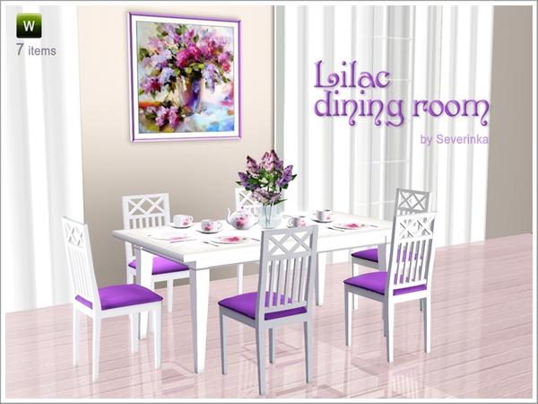 lilac dining room accessories