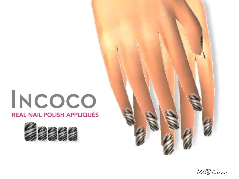 2. Incoco Nail Polish Applique Strips - wide 4