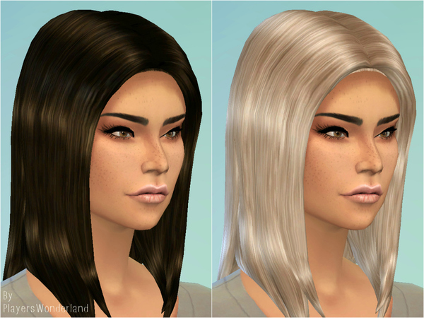 Прически для The Sims 4 Женские. W-600h-450-2505253