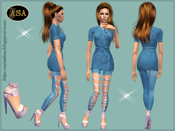 одежда -  The Sims 2. Женская одежда: повседневная. Часть 3. - Страница 48 W-600h-450-2522987