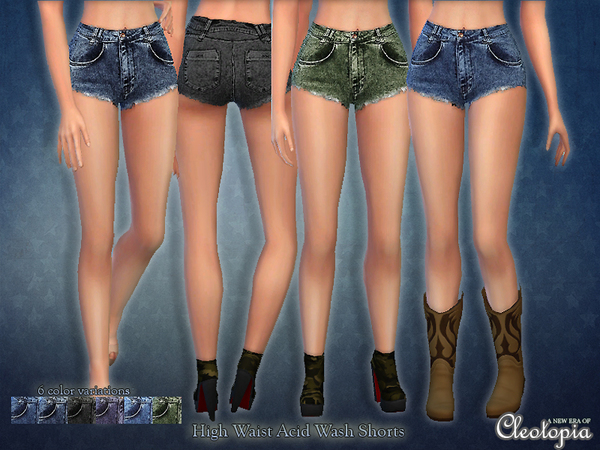 http://www.thesimsresource.com/downloads/details/category/sims4-clothing-female-teenadultelder-everyday/title/set34-high-rise-acid-wash-shorts/id/1289979/