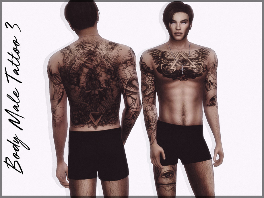 The Sims Resource Body Male Tattoo