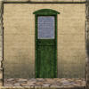 Yard Door (half plain glass) by Cyclonesue - Click to view and download separately!