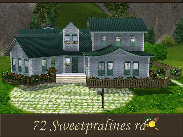 Sims 3 — evi 72 Sweetpralines rd by evi — This two floor cottage can be a perfect oasis for a small family. Top floor: