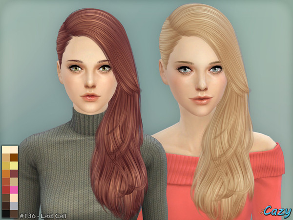 Cazy's Last Call Hairstyle - Sims 4