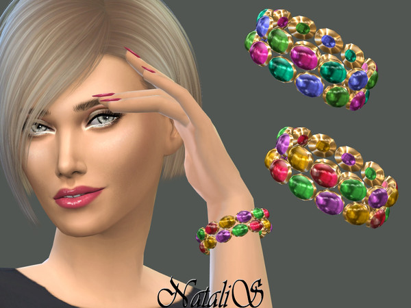 NataliS_Multicolor gems bracelet