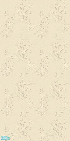 Sims 2 — Modern Wallpapers - Cream Leaf by ayyuff — 