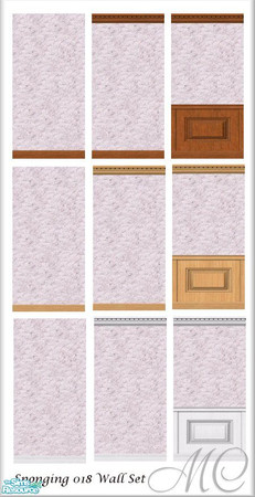 Sims 2 — Sponging 018 Wall Set by mistresscris — Created by MistressCris.
