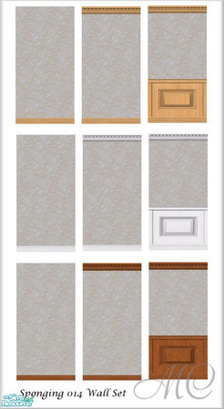 Sims 2 — Sponging 014 Wall Set by mistresscris — Created by MistressCris.