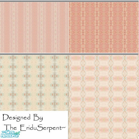 Sims 2 — Pink Wall Papers...not just for the girlie girls by eriduserpent — A set of pinks...not flouncy so still useable