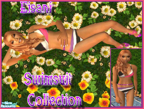 Sims 2 — Purple Swirl Swimsuit by Tenderhrt — It\'s starting to get warm and those female Sims may need to go out on a