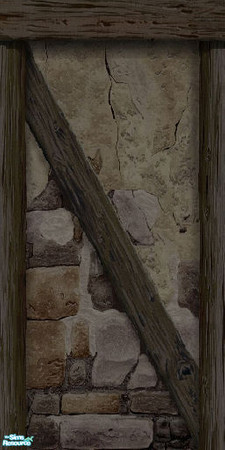 Sims 2 — Medieval Walls - Medieval Wall 1 - Beam by hjdjhgf — Part of my medieval walls collection. Mix and match them