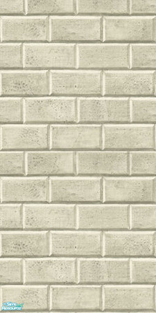 Sims 2 — White Beveled Brick by Halfcreek — created by Halfcreek