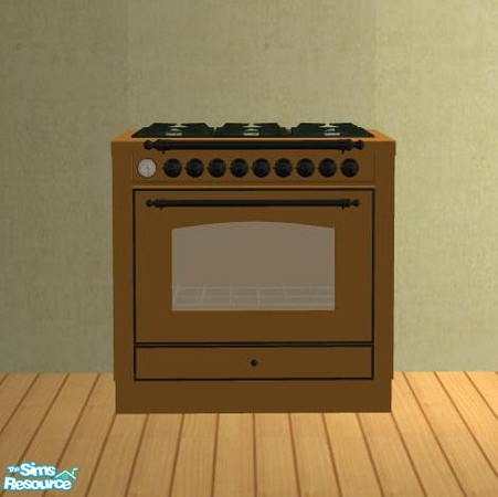 Sims 2 — PB Kitchen Appliances - Stove Honey metal black by ShinoKCR — You can mix and match the metalpart