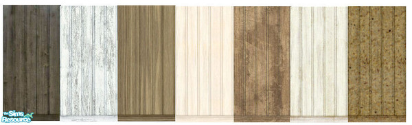 Sims 2 — Wooden Walling by clare030182 — Bored of paint and paper? Why don\'t you try some authentic panelling? This set