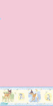 Sims 2 — bambi pink by skinflin — pastel wall for the nursery