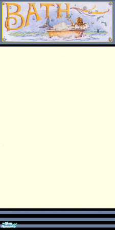 Sims 2 — bath 2 by skinflin — wall for the little sims bathroom