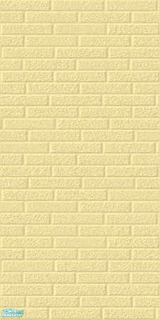 Sims 2 — Pale Pastel Brick Wall Set - Gold by shadow66 — From my \'Pale Pastels Collections\' - This is one from a set of