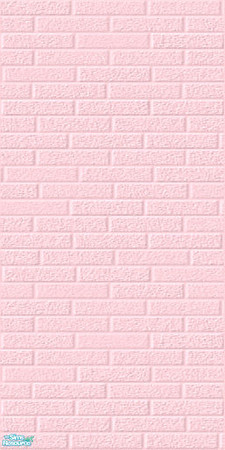 Sims 2 — Pale Pastel Brick Wall Set - Pink by shadow66 — From my \'Pale Pastels Collections\' - This is one from a set of