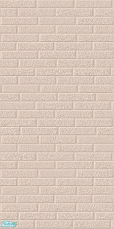 Sims 2 — Pale Pastel Brick Wall Set - Brown by shadow66 — From my \'Pale Pastels Collections\' - This is one from a set