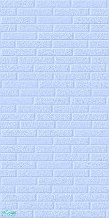 Sims 2 — Pale Pastel Brick Wall Set - Blue by shadow66 — From my \'Pale Pastels Collections\' - This is one from a set of