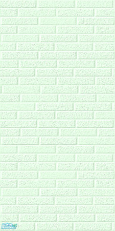 Sims 2 — Pale Pastel Brick Wall Set - Green by shadow66 — From my \'Pale Pastels Collections\' - This is one from a set