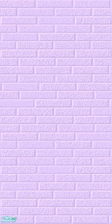 Sims 2 — Pale Pastel Brick Wall Set - Lavender by shadow66 — From my \'Pale Pastels Collections\' - This is one from a