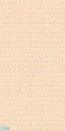 Sims 2 — Pale Pastel Brick Wall Set - Peach by shadow66 — From my \'Pale Pastels Collections\' - This is one from a set