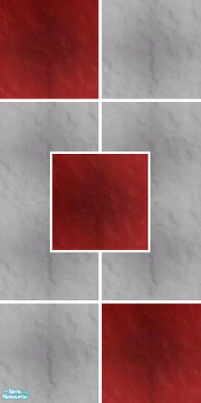 Sims 2 — Red & Grey Tiles Set - Grey & Red Tiles Wall by SofijaDosen — Catalog placement is Tile. Hope you like