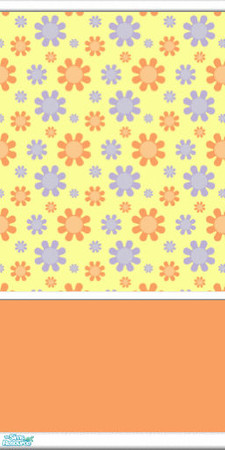 Sims 2 — Flower Wallpaper - Babytweetums4-flowerwallpaperorange by babytweetums4 — Flower Wallpaper in orange.
