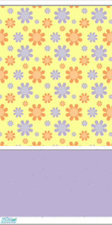 Sims 2 — Flower Wallpaper - Babytweetums4-flowerwallpaperpurple by babytweetums4 — Flower Wallpaper in purple.