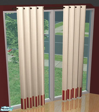 Sims 2 — Brandi Living - Diagonal Drapes by SaeraMaples — Warm and comforting, a place to snuggle up by the fire.