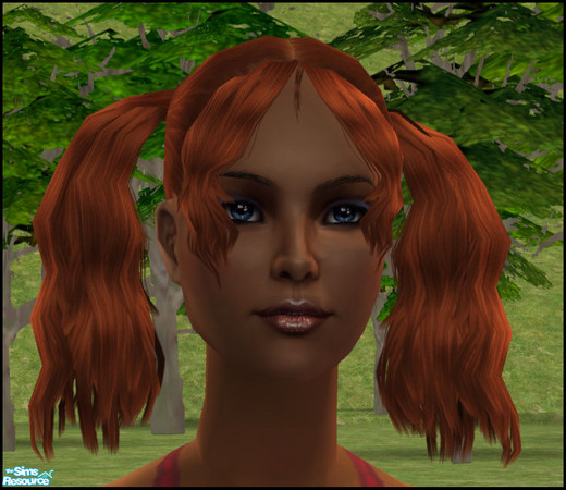 Sims 2 — Curly Pigtails - Ginger by sim_man123 — Ginger recolor of my Curly Pigtails. 