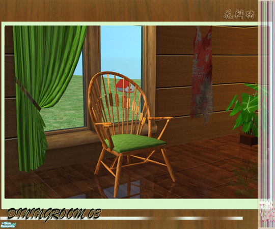 Sims 2 — Huabanzhu Diningroom03 - armchair by huabanzhu — 