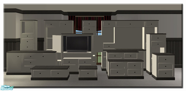 Sims 2 — Beach House Lounge Furniture REC3 by simtomatic — Recolours all lounge files in blackwood and whitewood.