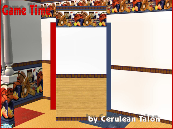 Sims 2 — Game Time Sports Club - Wallpaper 2 by Cerulean Talon — Bright colors of wonderful items will make any Sims