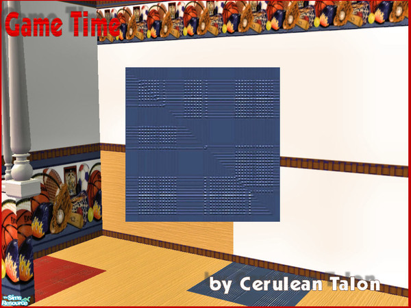 Sims 2 — Game Time Sports Club - Blue Carpet by Cerulean Talon — Bright colors of wonderful items will make any Sims