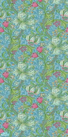 Sims 2 — Mysical Garden by Ses — A bright and vibrant garden-inspired wallpaper 