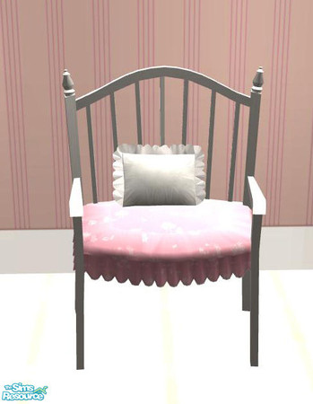 Sims 2 — PB Nurcery P2 - Chair matching Desk Recolor white wood by ShinoKCR — 