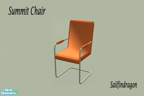 Sims 2 — Summit Furniture Collection - Chair - Recolour 1 by sailfindragon — Summit Furniture Collection Chair in Orange
