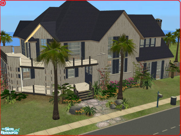 Sims 2 — 110 Pelican Bay by glasgurl — Three bedroom beach house with a large party deck, huge master bedroom overlooking