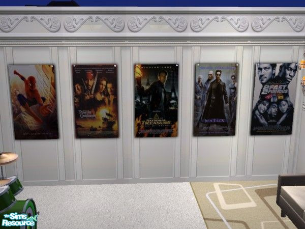 Sims 2 — Movie Posters Vol.1 by FrozenStarRo — A perfect way to decorate your Sims\' bedrooms, especially teens! Will be