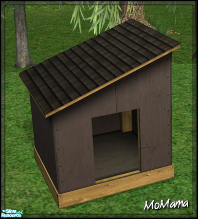 Sims 2 — NK Pets Desires - Dark Grey by MoMama — A Pets Desires pet home in Dark Grey. 