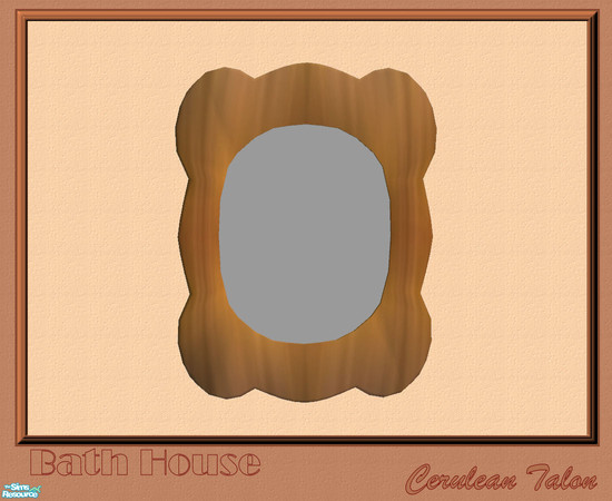 Sims 2 — Bath House - Mirror by Cerulean Talon — Country living with the feel of bygone days.