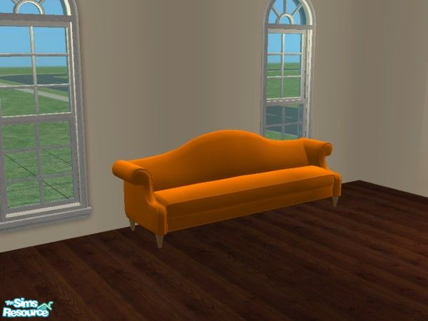 Sims 2 — MFG Sofa of Substance recolor Set - Orange by mightyfaithgirl — An orange recolor of the Sofa of Substance.