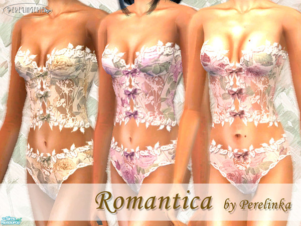 Sims 2 — ROMANTICA by perelinka — Romantic lingerie for romantic moments.