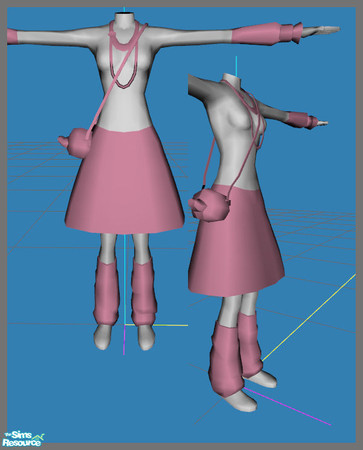 Sims 2 — Rave for Teens -  Mesh by simal10 — Highly alpha editable mesh file. All recolors are welcome!