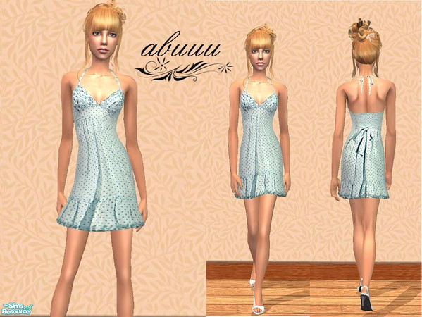 Sims 2 — dot dress by abuuu — Enjoy!