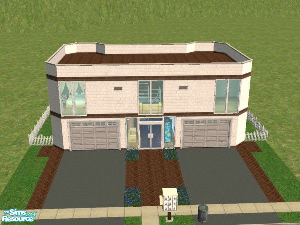 Sims 2 — 11200 Beverly Hills Blvd. by TXC — This is an apartment of 2 and it has 1 bed, 1 bath, 1 garage, a kitchen, a